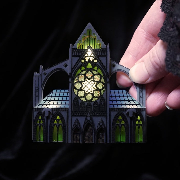 Lost Kiwi Designs : Cathedral Light-Up Brooch [PRE-ORDER]