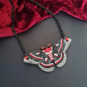 Cherryloco : Cecripia Moth Brooch or Necklace [PRE-ORDER]