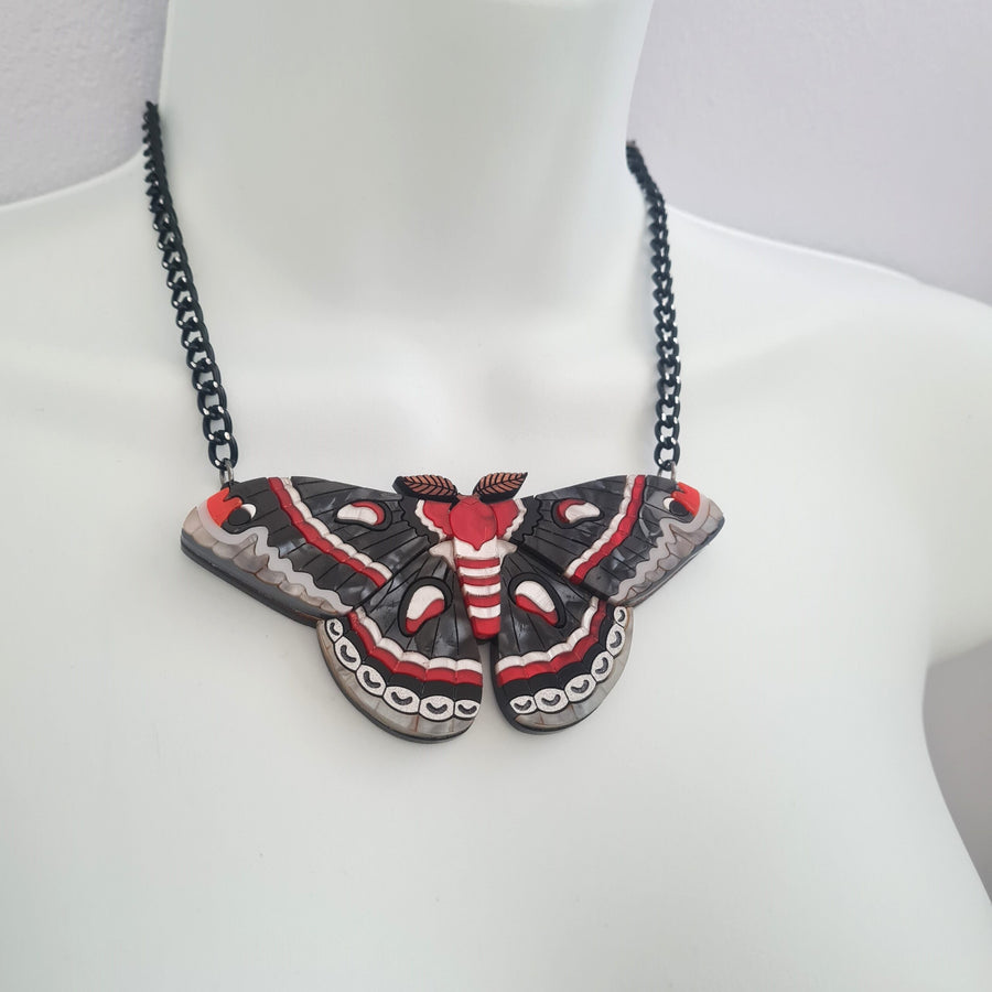 Cherryloco : Cecripia Moth Brooch or Necklace [PRE-ORDER]