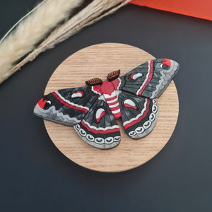 Cherryloco : Cecripia Moth Brooch or Necklace [PRE-ORDER]