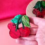 Cherryloco : Cherry Trio Brooch