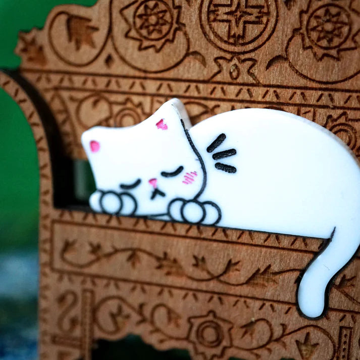 Lost Kiwi Designs : Chill Cat Brooch [PRE-ORDER]