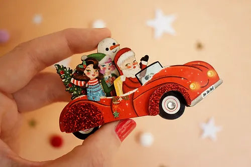 LaliBlue :  Christmas : Christmas Car Brooch [PRE-ORDER]