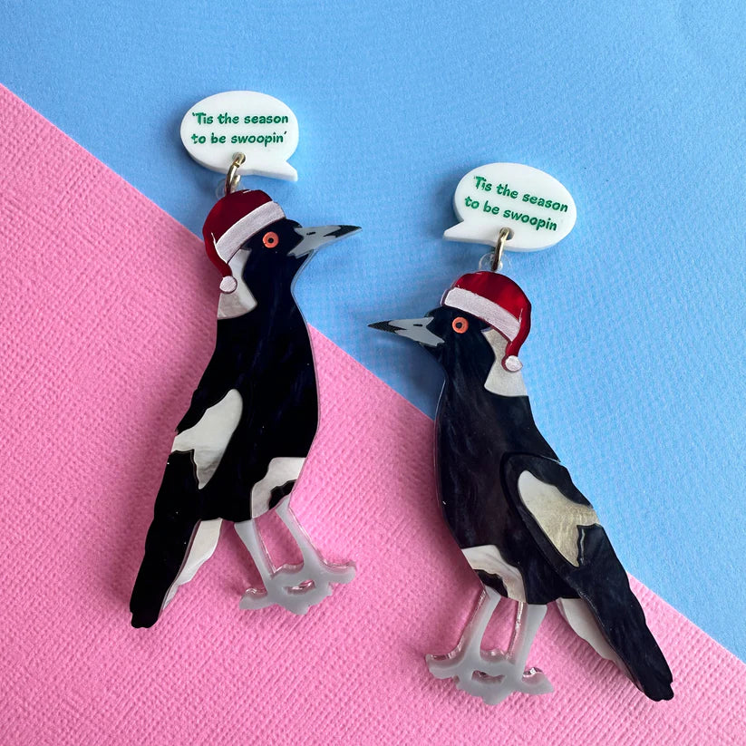 Mox & Co : Christmas Magpie Dangles [LUCKY LAST!]