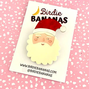 Birdie Bananas :  Christmas Santa Brooch