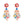 LaliBlue : Christmas : Christmas Snow Ornament Earrings