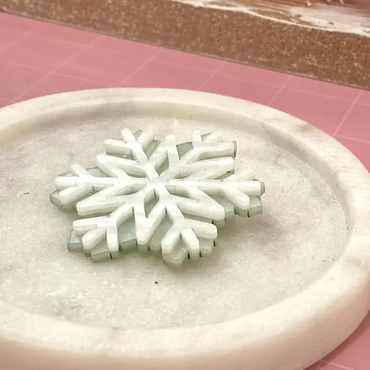 Birdie Bananas : Christmas Snowflake Brooch