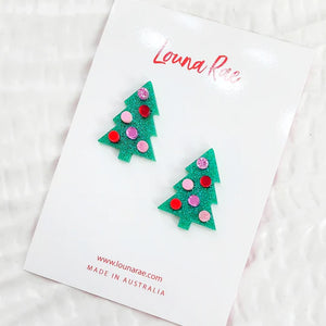 Louna Rae : Christmas Tree Stud Earrings