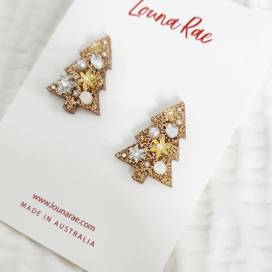 Louna Rae : Christmas Tree Stud Earrings