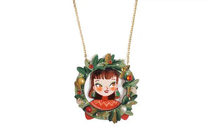 LaliBlue :  Christmas : Christmas Wreath Necklace [PRE-ORDER]