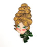 Laliblue : Christmas : Christmas blonde hair brooch with earring set