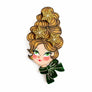 Laliblue : Christmas : Christmas blonde hair brooch with earring set