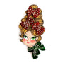 Laliblue : Christmas : Christmas blonde hair brooch with earring set