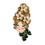 Laliblue : Christmas : Christmas blonde hair brooch with earring set