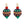 Laliblue : Christmas : Christmas ornament with stars earrings