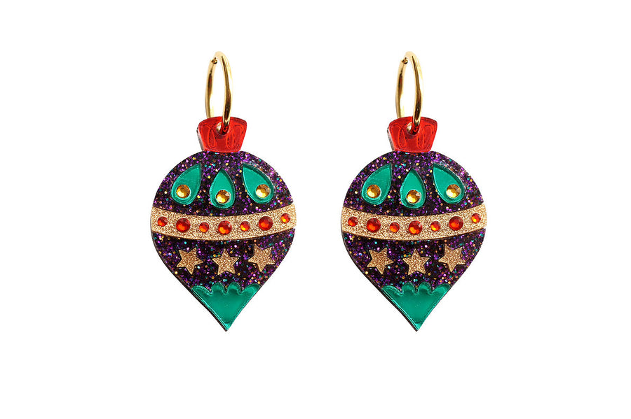 Laliblue : Christmas : Christmas ornament with stars earrings