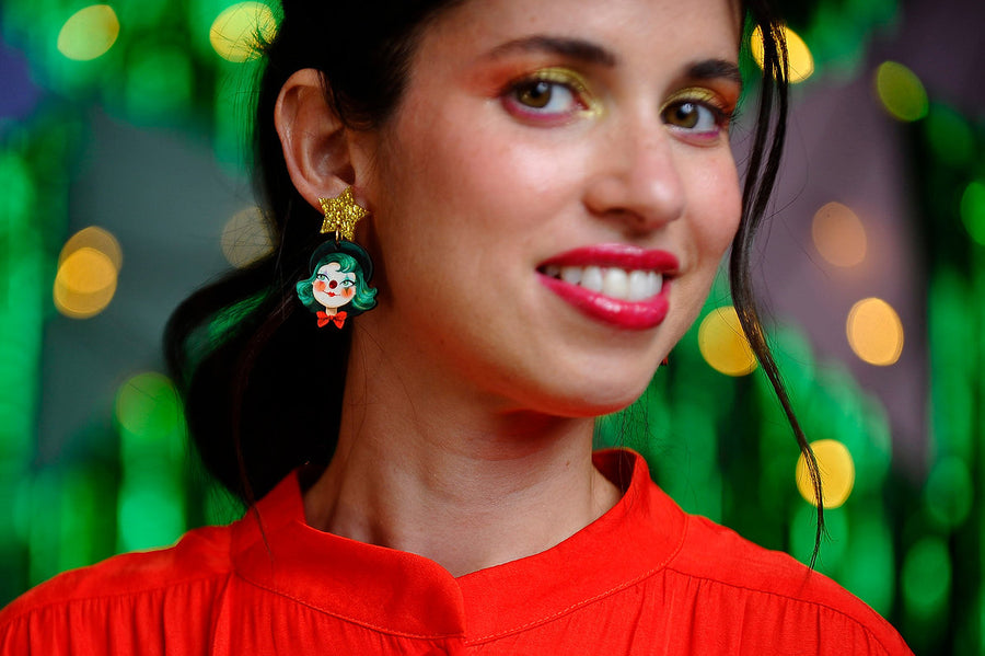 LaliBlue : Cursed Carnival : Clown Earrings