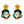LaliBlue : Cursed Carnival : Clown Earrings