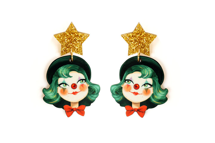 LaliBlue : Cursed Carnival : Clown Earrings
