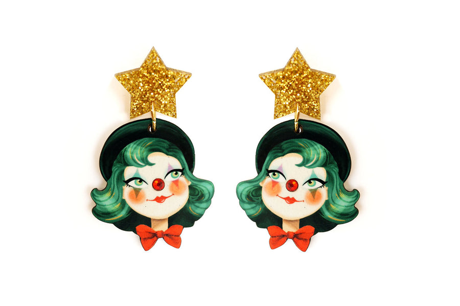 LaliBlue : Cursed Carnival : Clown Earrings