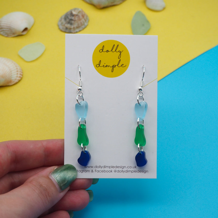 Dolly Dimple Design : Seaglass Earrings