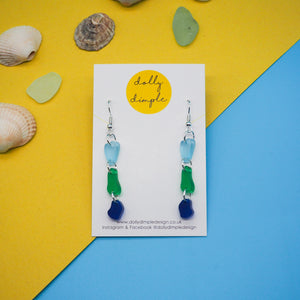 Dolly Dimple Design : Seaglass Earrings