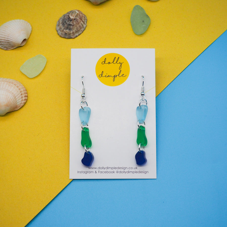 Dolly Dimple Design : Seaglass Earrings