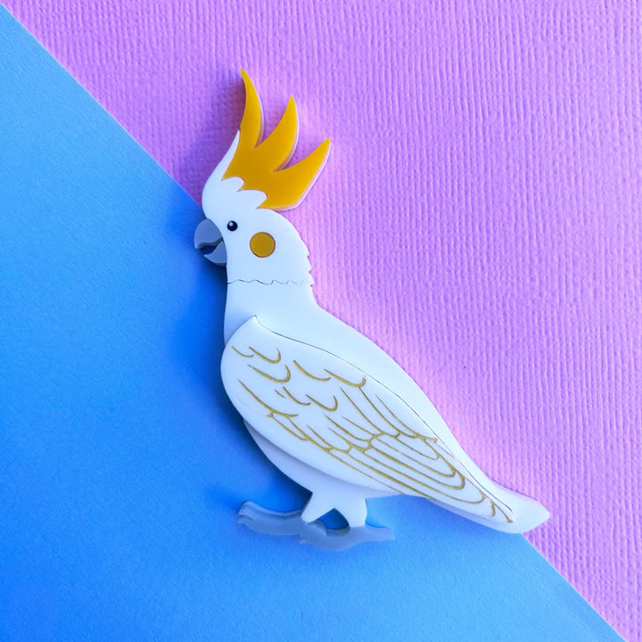 Mox & Co : Birds : Cockatoo Brooch [PRE-ORDER]