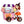 LaliBlue : Cursed Carnival : Cotton Candy Cart Brooch