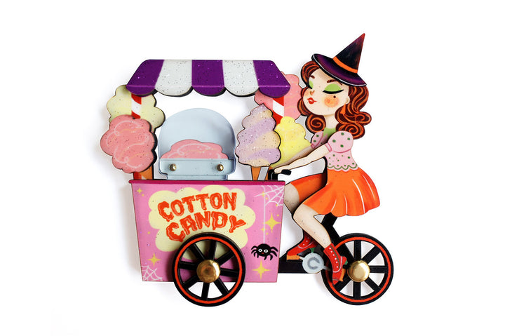 LaliBlue : Cursed Carnival : Cotton Candy Cart Brooch