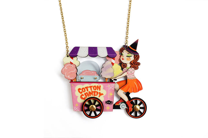 LaliBlue : Cursed Carnival : Cotton Candy Cart Necklace