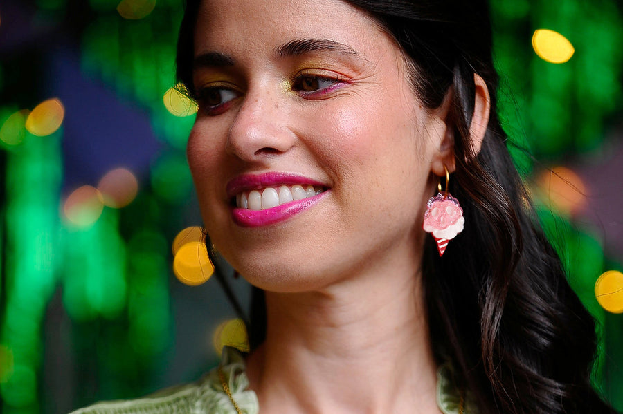 LaliBlue : Cursed Carnival : Cotton candy earrings