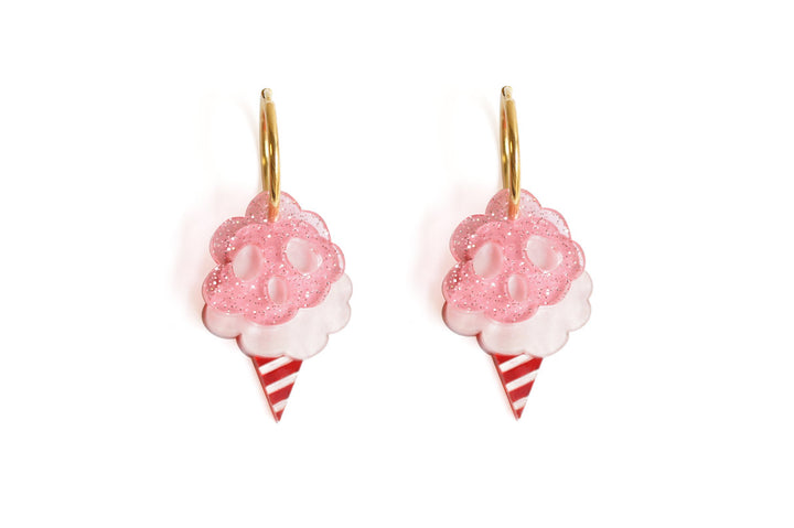 LaliBlue : Cursed Carnival : Cotton candy earrings