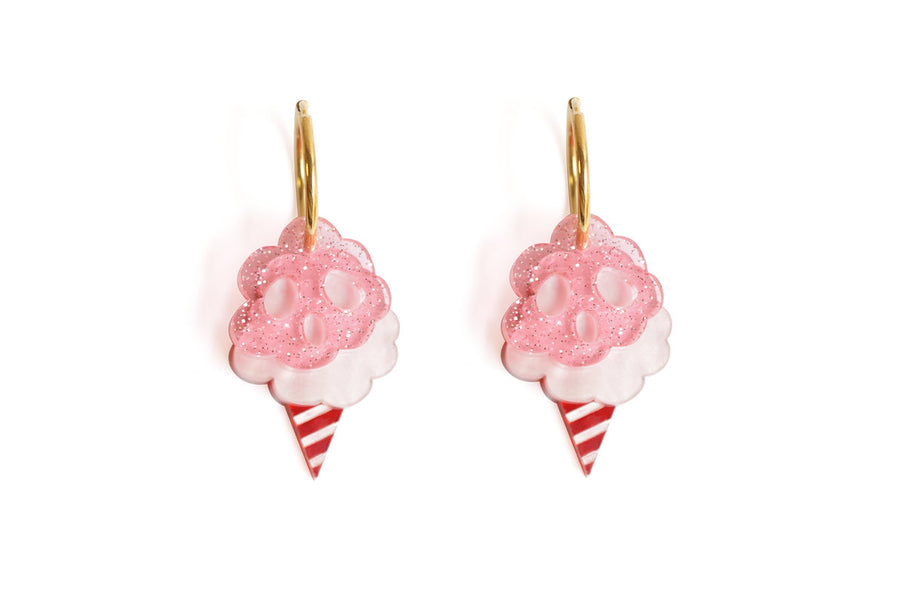 LaliBlue : Cursed Carnival : Cotton candy earrings