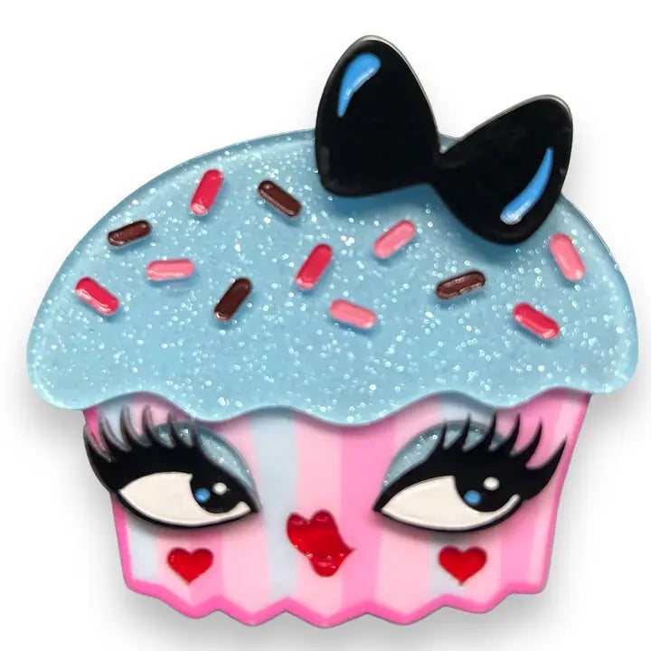 Lipstick & Chrome : Cupcake Cutie Brooch