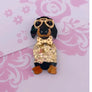 Bling Hound : Dachshund Brooch