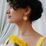 Wolf & Moon : Daisy Hoops in Honey