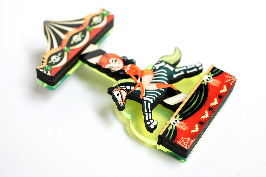 LaliBlue : Cursed Carnival : Demonic Carousel Brooch