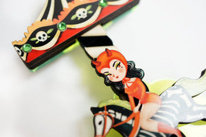 LaliBlue : Cursed Carnival : Demonic Carousel Brooch