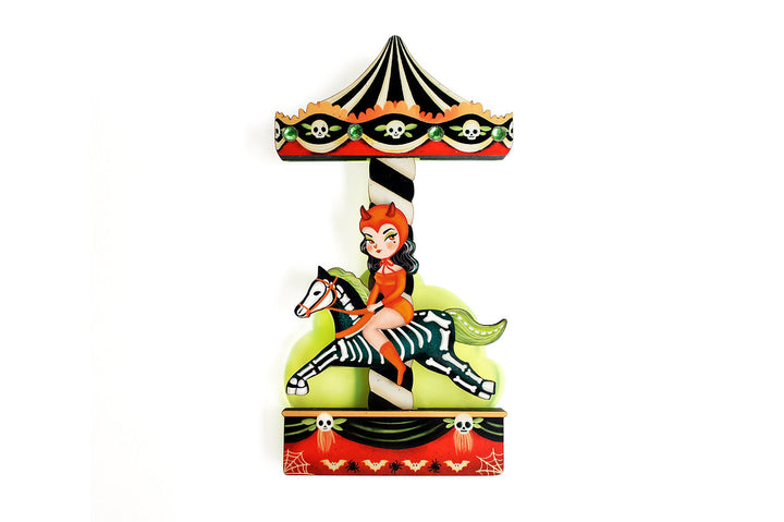 LaliBlue : Cursed Carnival : Demonic Carousel Brooch