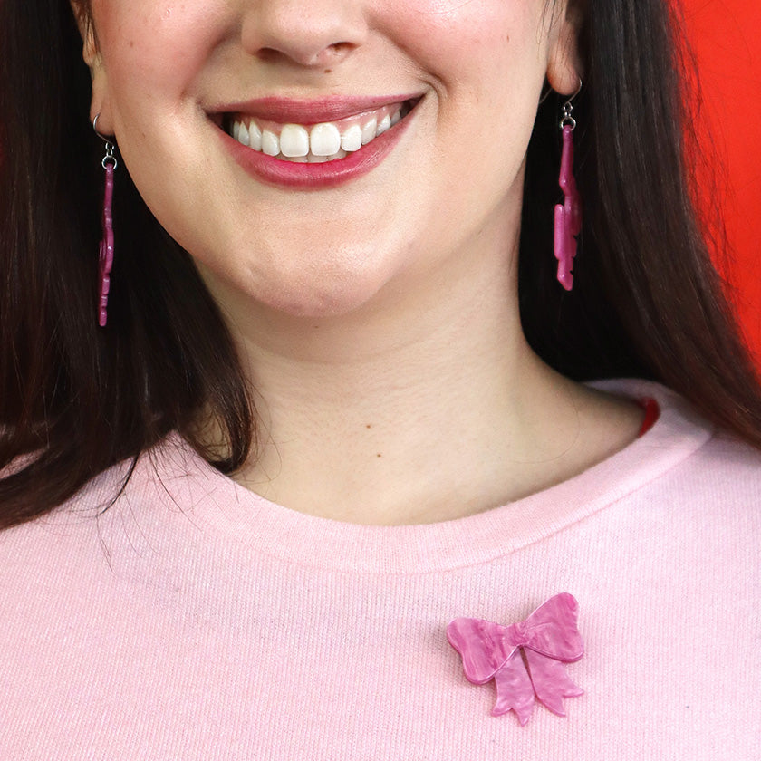 Erstwilder : Valentines : Sweet Bow Simplified Mini Brooch