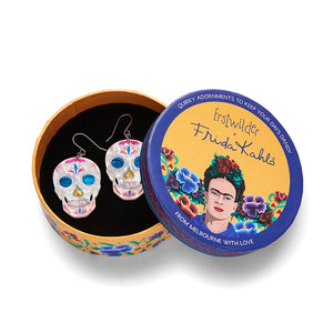 Erstwilder : Frida Kahlo : Dia De Los Muertos Drop Earrings