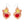 Erstwilder : Katherine Sabbath : Lolly Heart Cookies Drop Earrings [LUCKY LAST!]