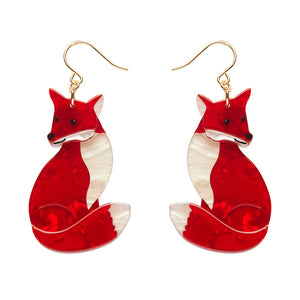 Erstwilder : Fleur Harris : Charming Fox Drop Earrings [LUCKY LAST!]