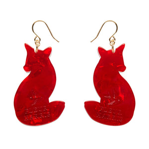 Erstwilder : Fleur Harris : Charming Fox Drop Earrings [LUCKY LAST!]