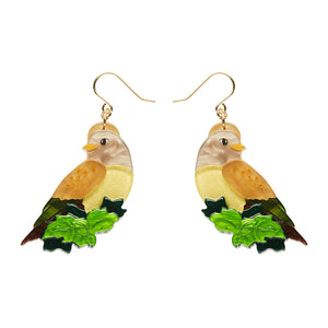 Erstwilder : Fleur Harris : Wondrous Warbler Drop Earrings [LUCKY LAST!]