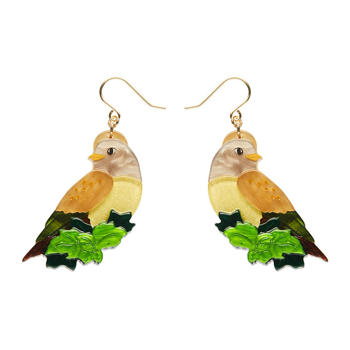 Erstwilder : Fleur Harris : Wondrous Warbler Drop Earrings [LUCKY LAST!]