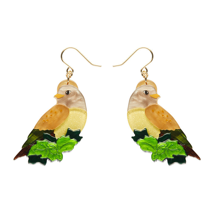 Erstwilder : Fleur Harris : Wondrous Warbler Drop Earrings [LUCKY LAST!]