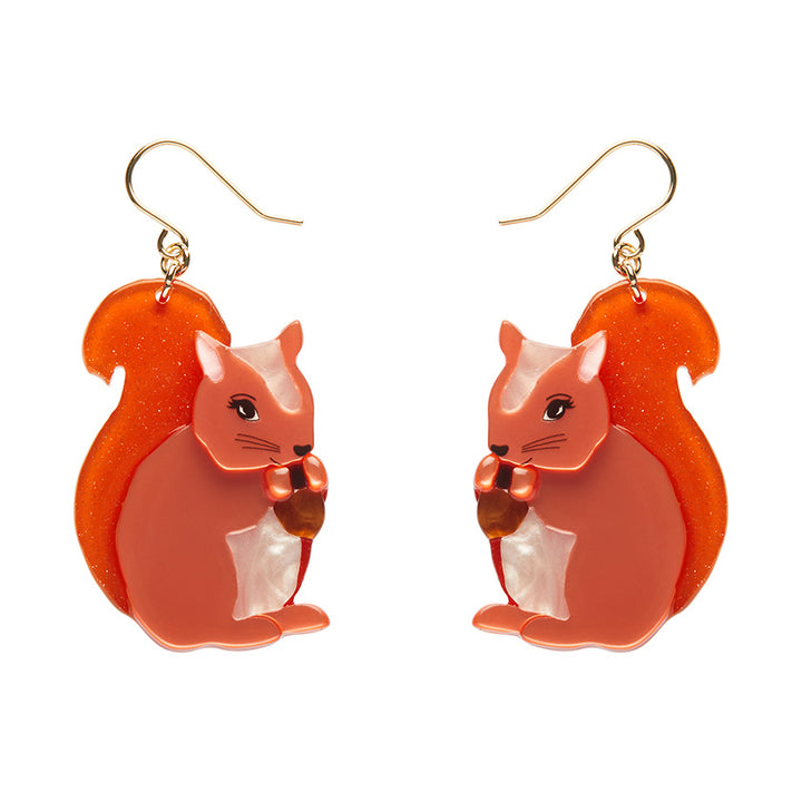 Erstwilder : Fleur Harris : Cheeky Squirrel Drop Earrings [LUCKY LAST!]