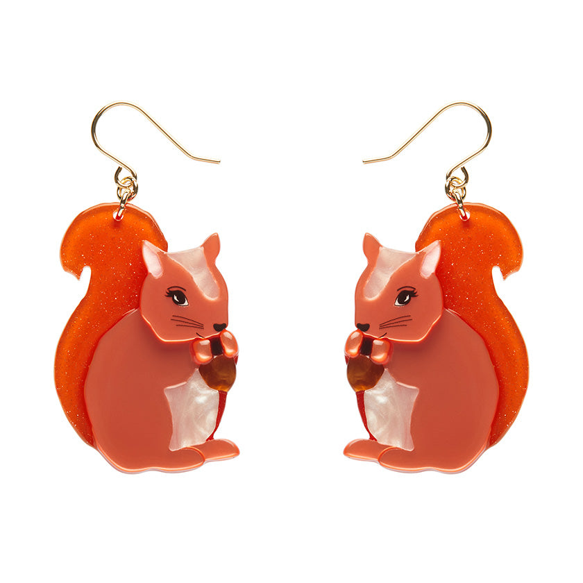 Erstwilder : Fleur Harris : Cheeky Squirrel Drop Earrings [LUCKY LAST!]